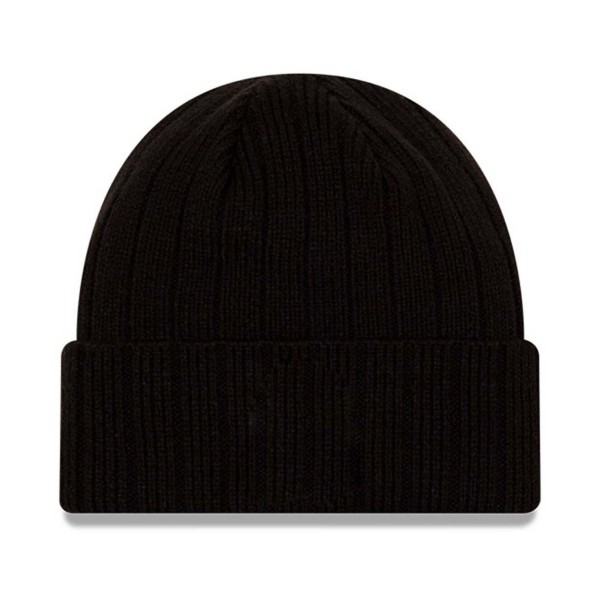 Men's Black Cuffed Knit Hat