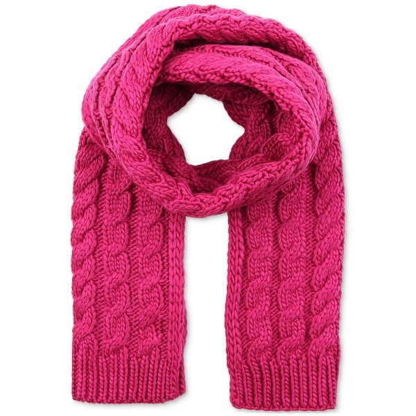 Women's Moving Cables Knit Scarf