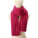 Women's Moving Cables Knit Scarf