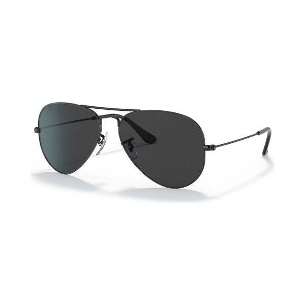 Unisex Aviator Total Black Polarized Sunglasses