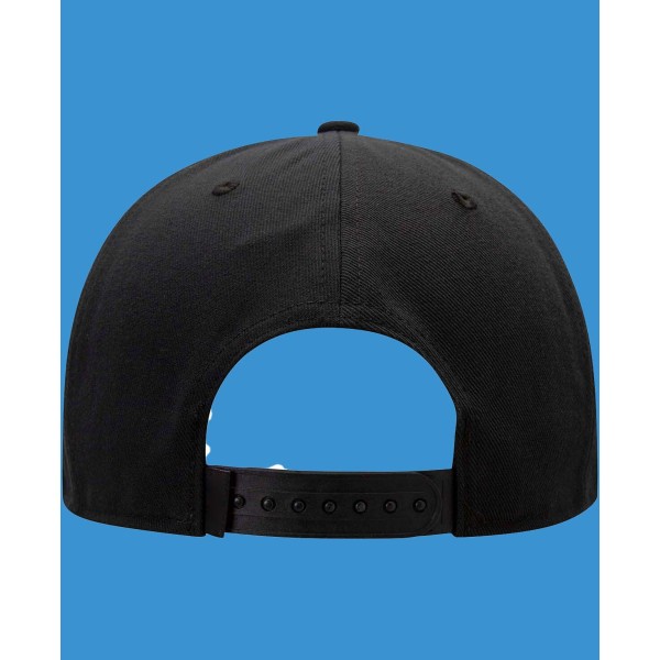 Men's Black, White Logo Snapback Adjustable Hat