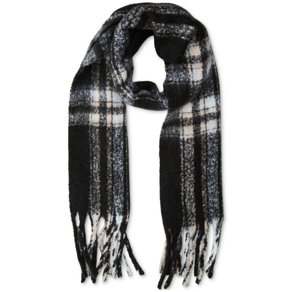 Women's Plaid Fringe-Trim Scarf