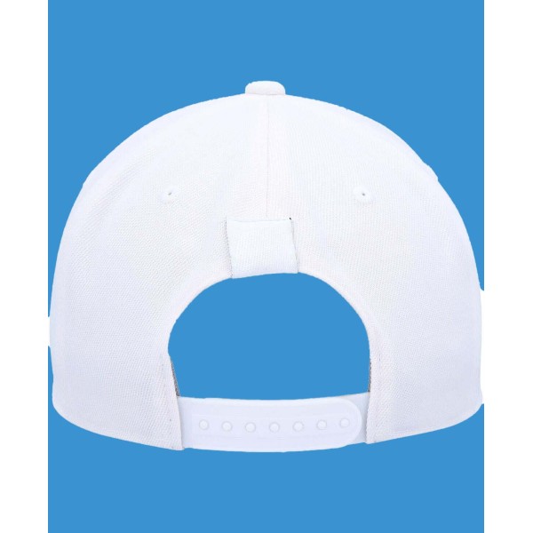 Men's White Modern Pre-Curved Snapback Hat