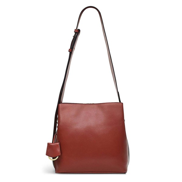 Medium Pebble Leather Compartment Crossbody