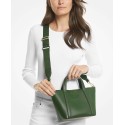 Small Leather Double Handle Tote Crossbody